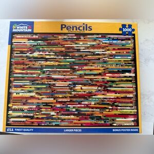 White Mountain Vibrant Pencils Puzzle